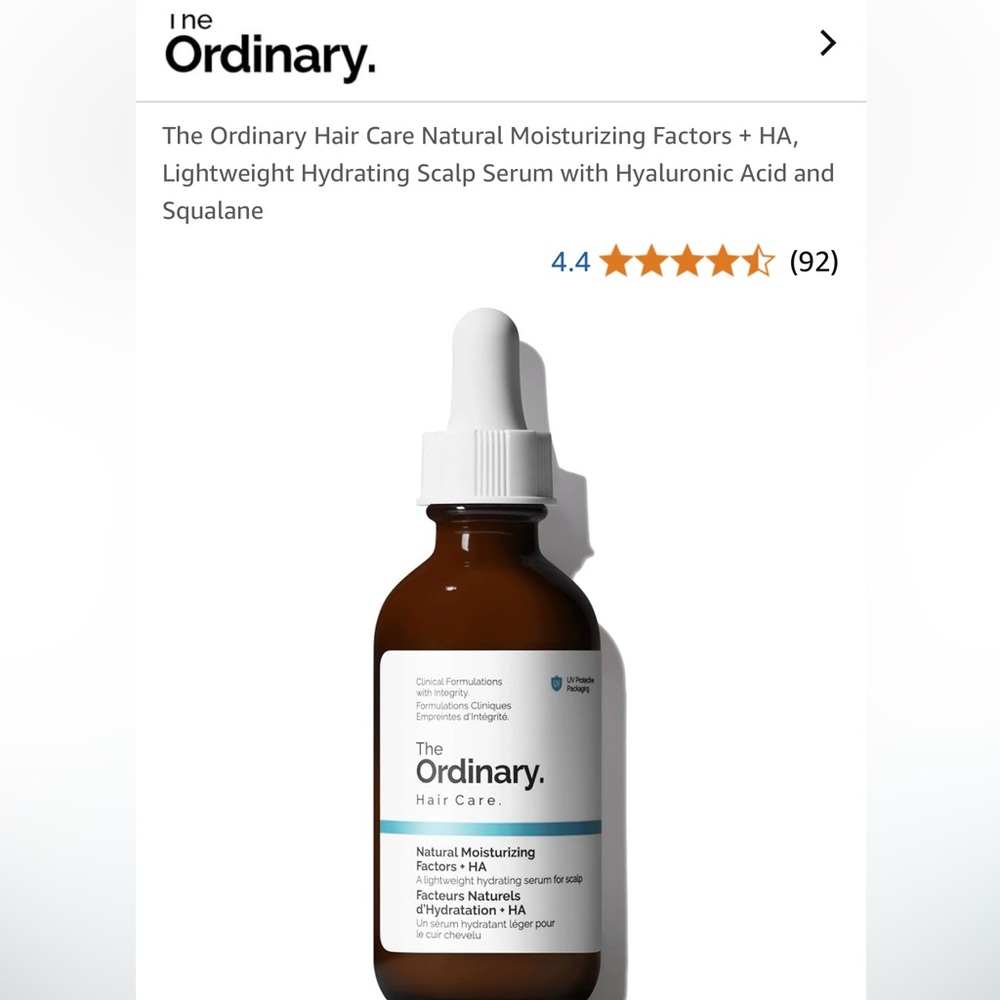 The Ordinary Natural Moisturizing Factors + HA for scalp